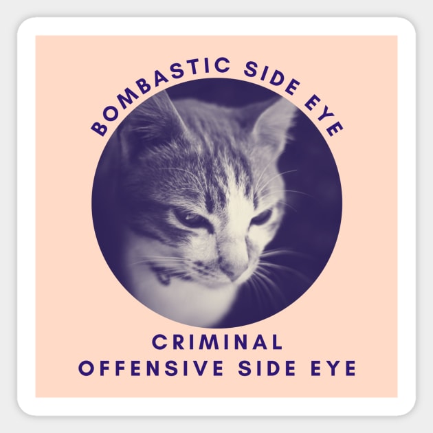 Bombastic side eye. Criminal, offensive side eye. Sticker by lufiassaiful